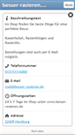 Mobile Screenshot of besser-rasieren.de